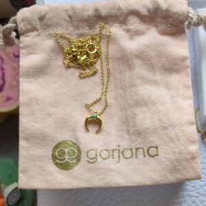 Gorjana Goldtone Crescent Moon Necklace